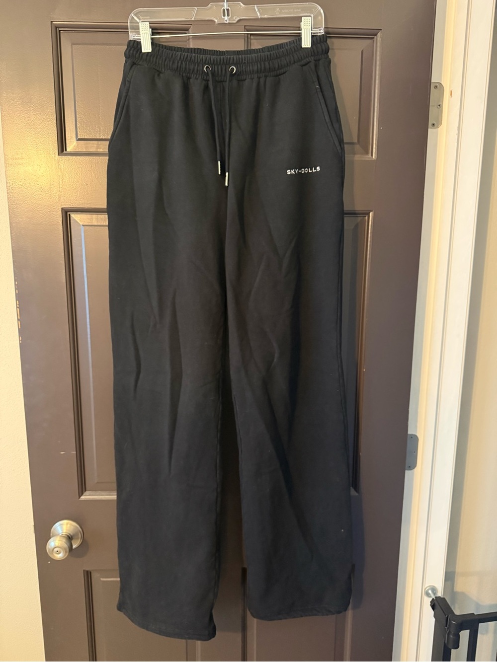 Sky Dolls Small Long Tall Black Drawstring Sweatpants Small Long ST